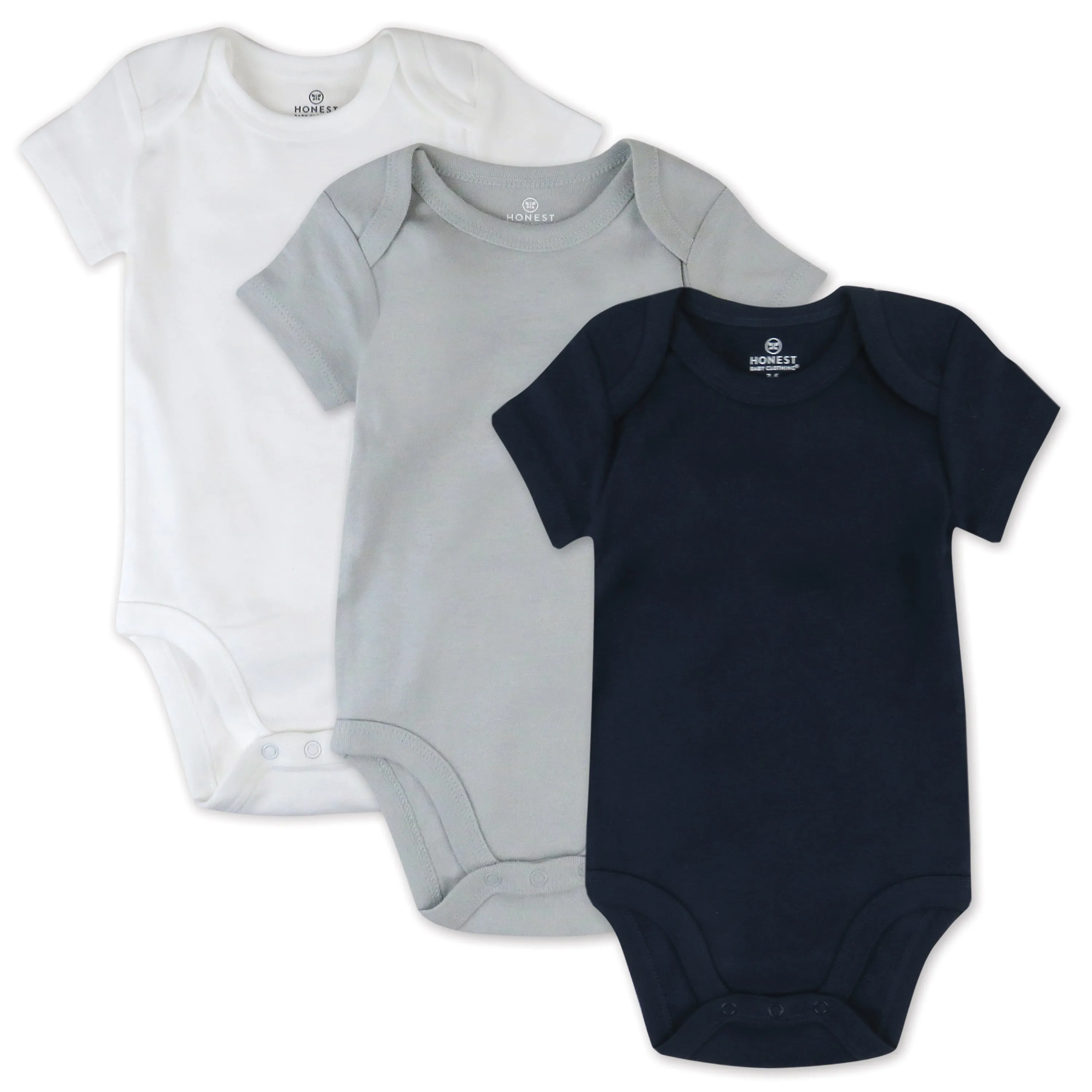 3-Pack Organic Cotton Short Sleeve Bodysuits