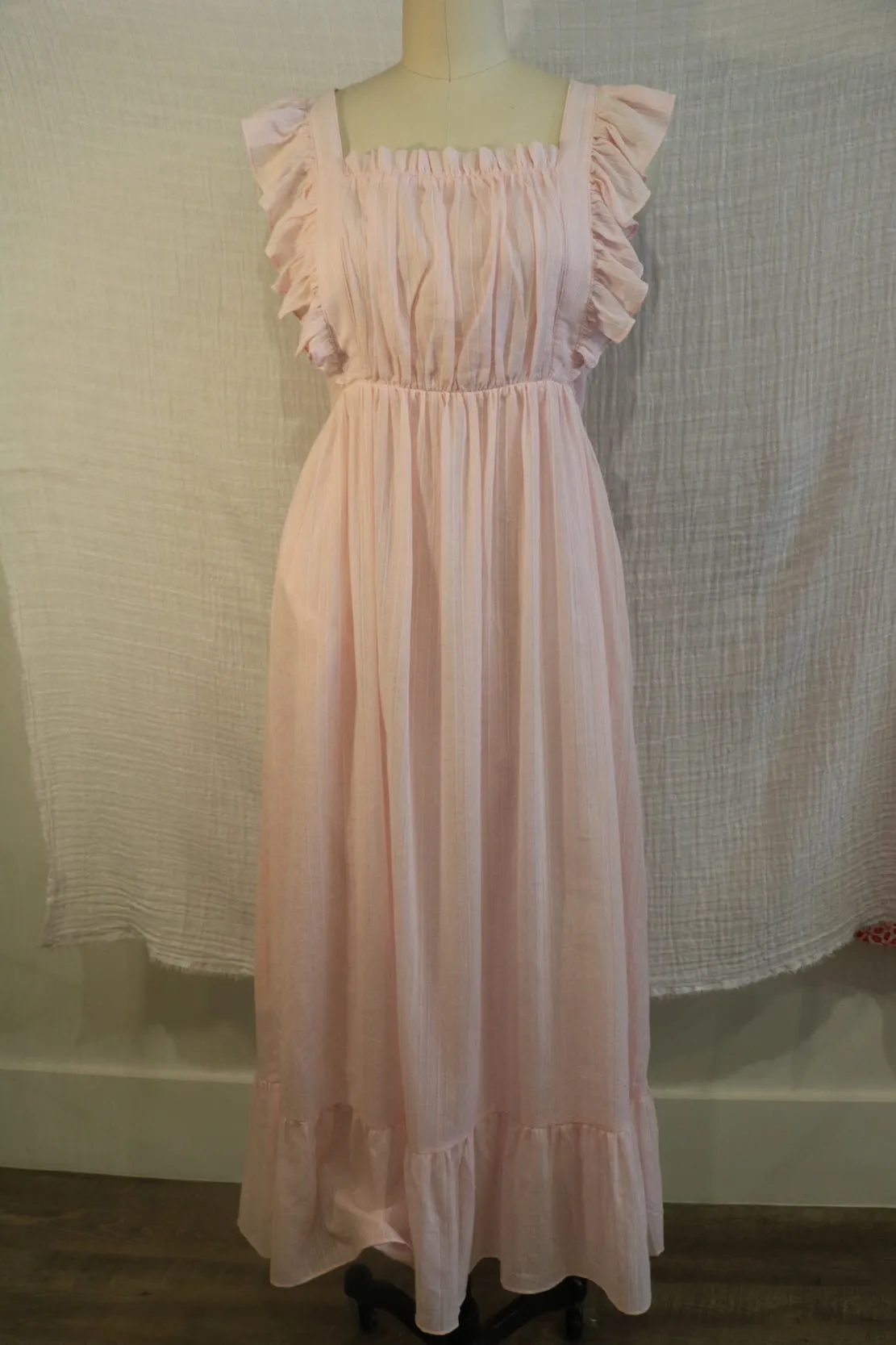 A La Plage Baby Pink Maxi Dress