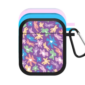 Abstract Flowers- Floral Patterns AirPods Case