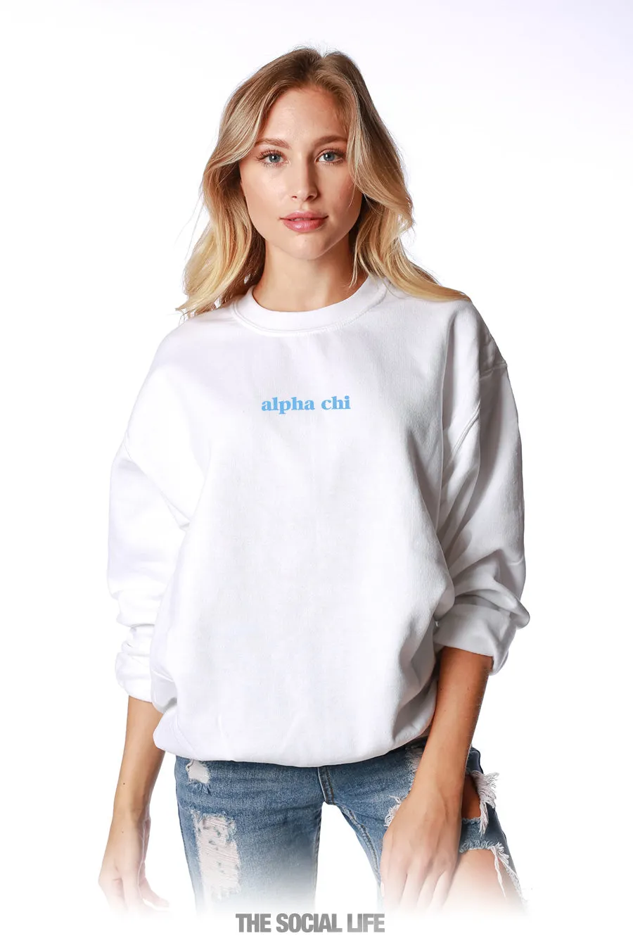 Alpha Chi Omega Baby Crewneck