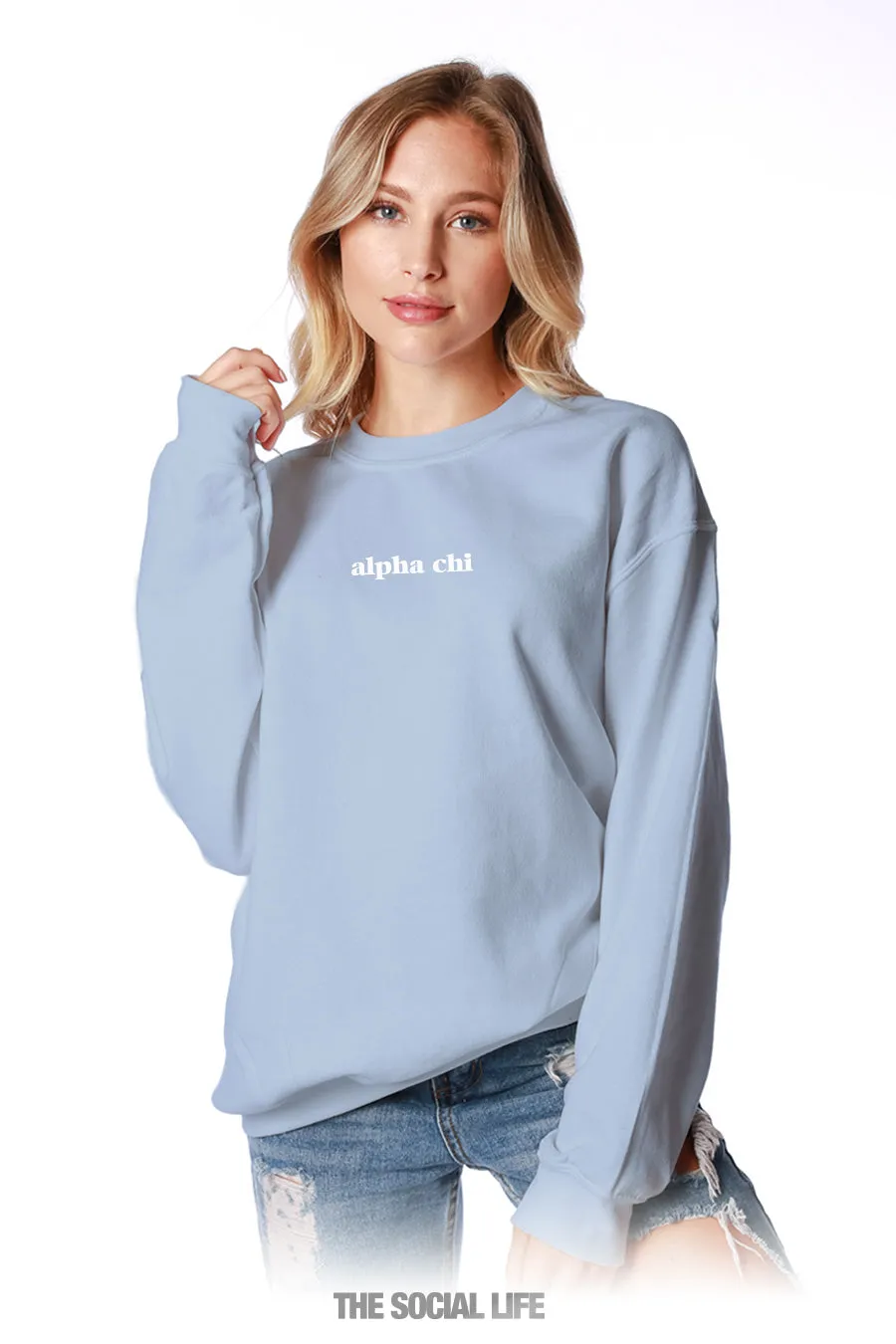 Alpha Chi Omega Baby Crewneck