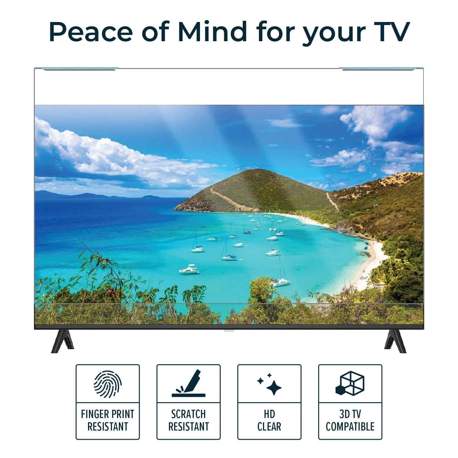 Anti-Blue Light TV Screen Protector - Most 55" TVs