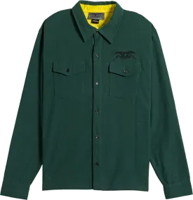 Antihero Basic Eagle Long Sleeve Shirt Flannel X-LARGE Dk.Green/Black