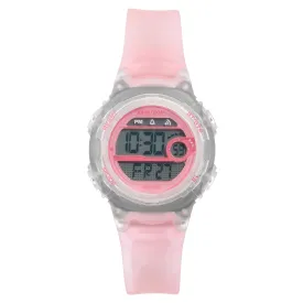 Armitron Light Pink Plastic Band Kids Digital Watch - 457088TPK