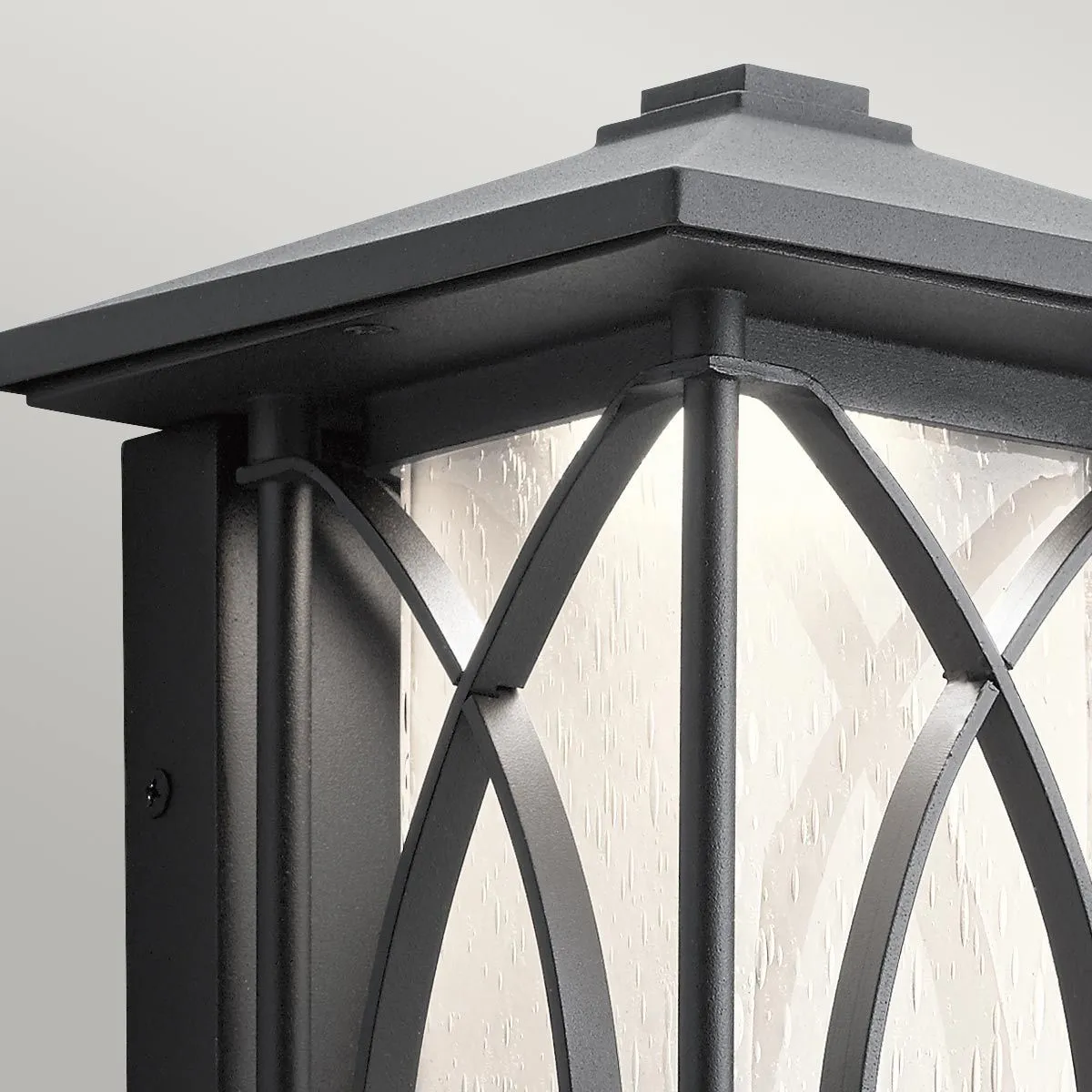 Ashbern 1 Light Small/Medium/Large Outdoor Wall Lantern - Textured Black E27 IP44