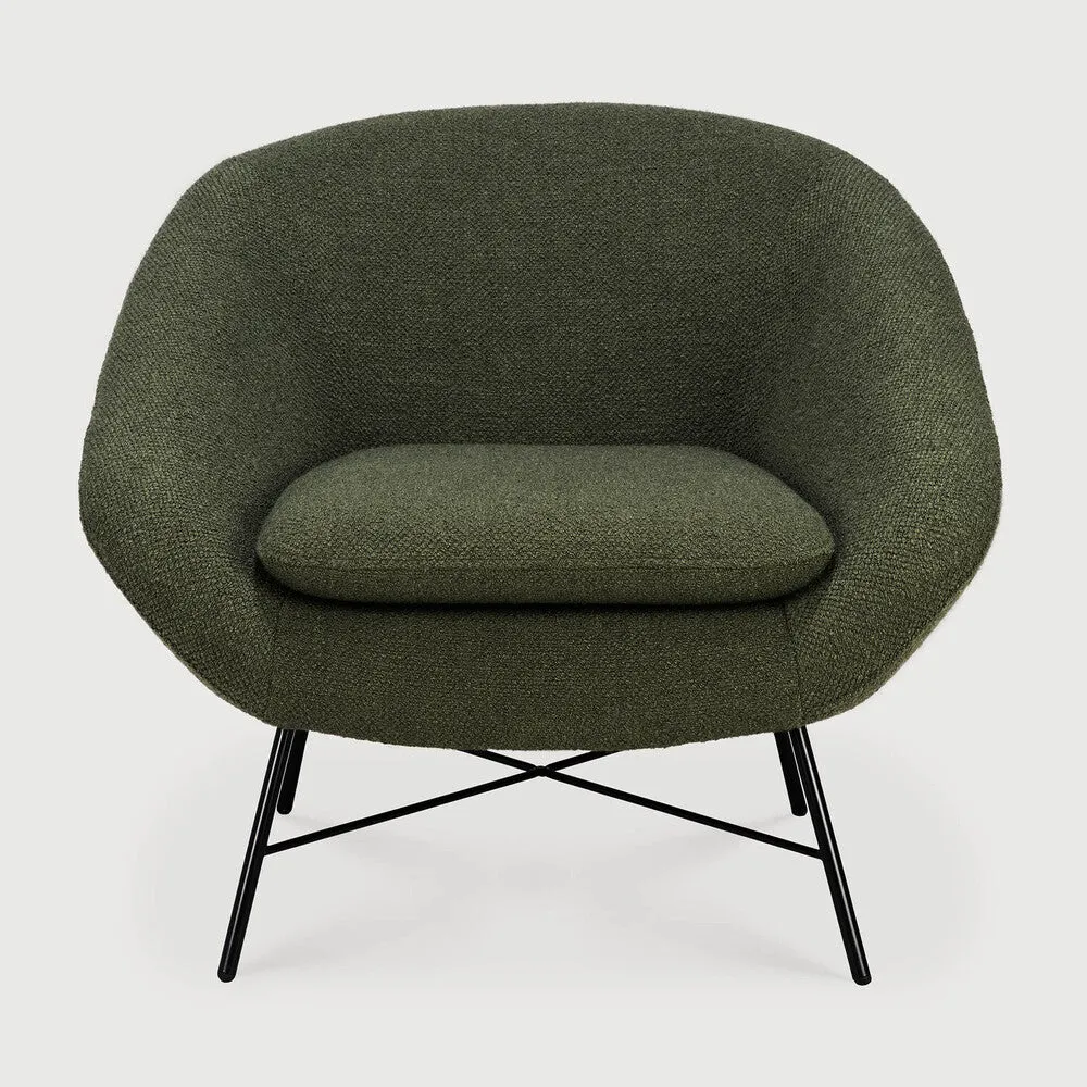 Barrow Lounge Chair - Pine Green Fabric