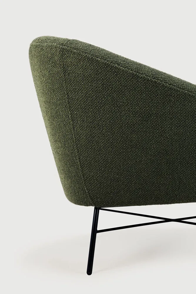 Barrow Lounge Chair - Pine Green Fabric