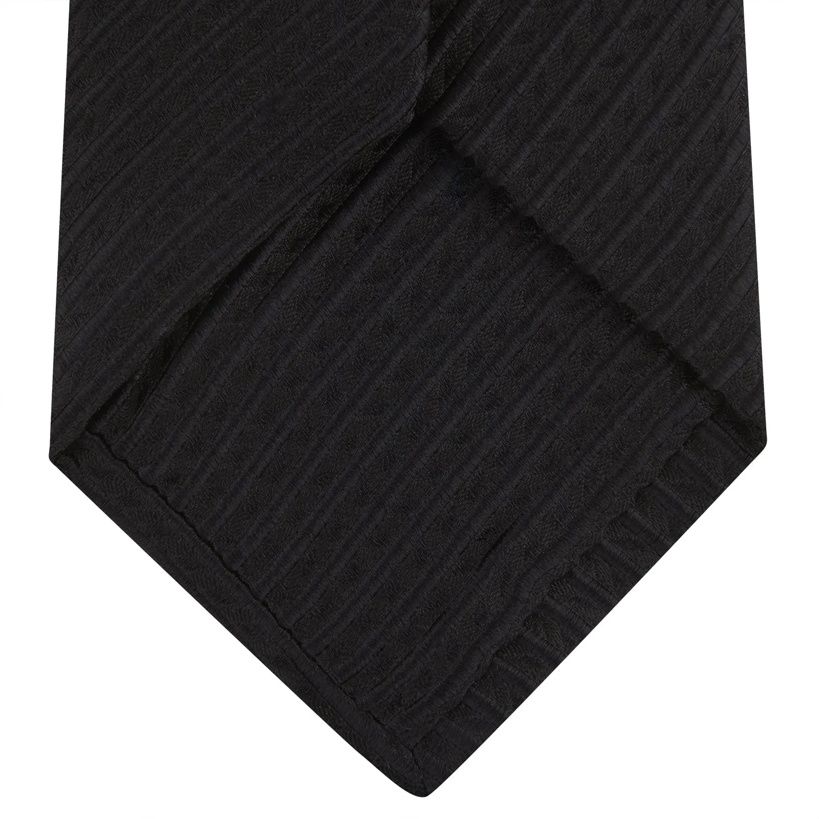 Black Ottoman Silk Tie