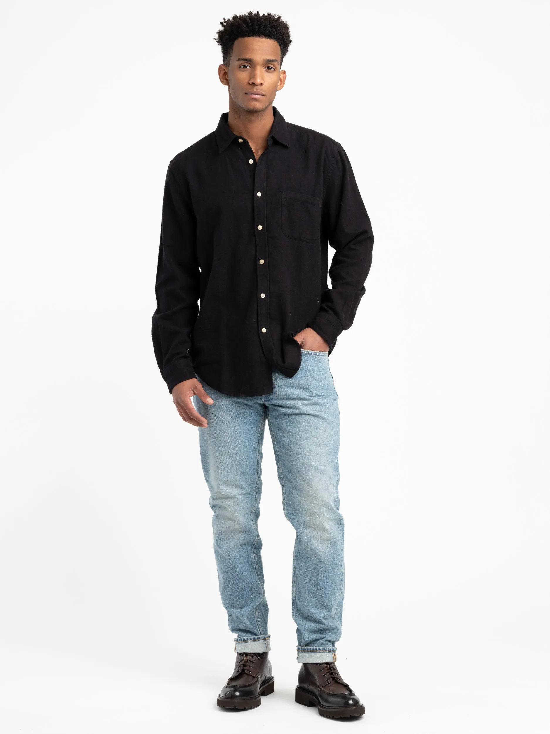 Black Teca Flannel Shirt