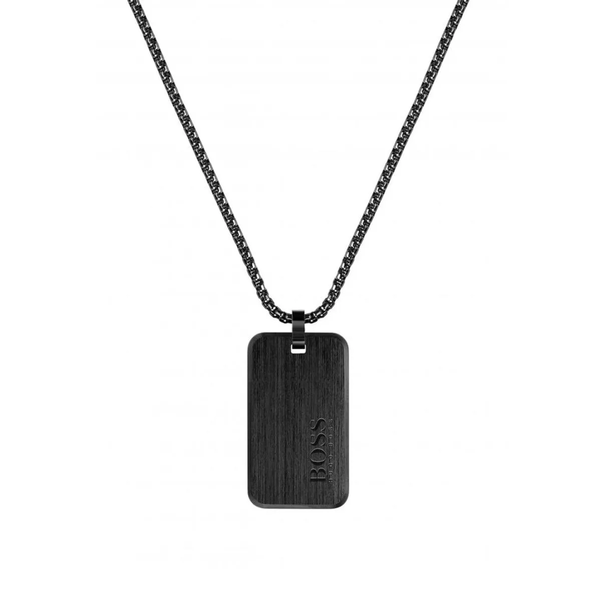 BOSS Stainless Steel ID Dog Tag Necklace