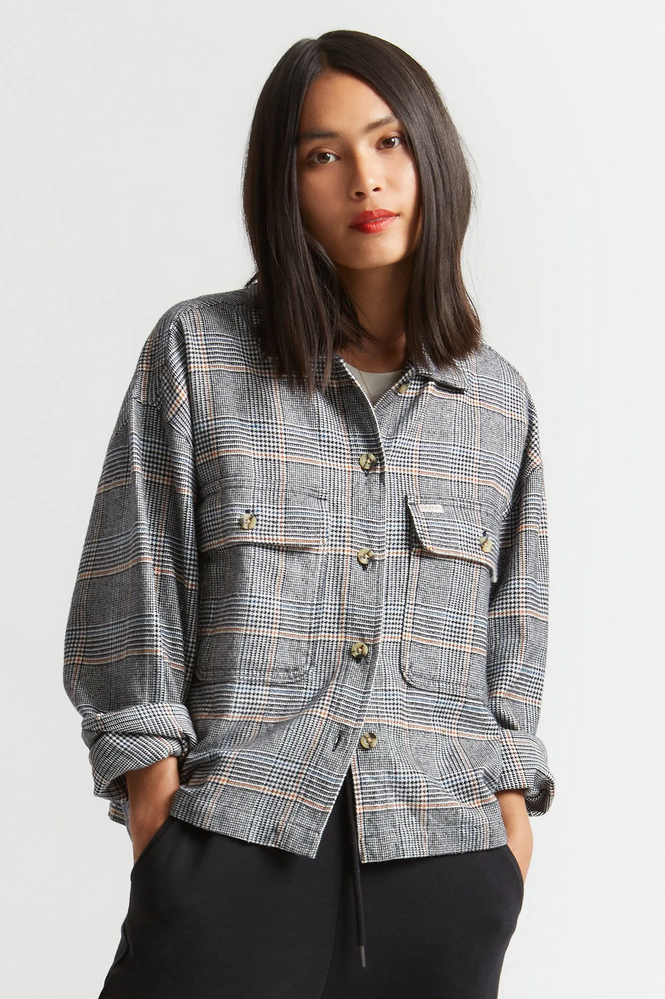 Bowery Women's L/S Flannel - Black