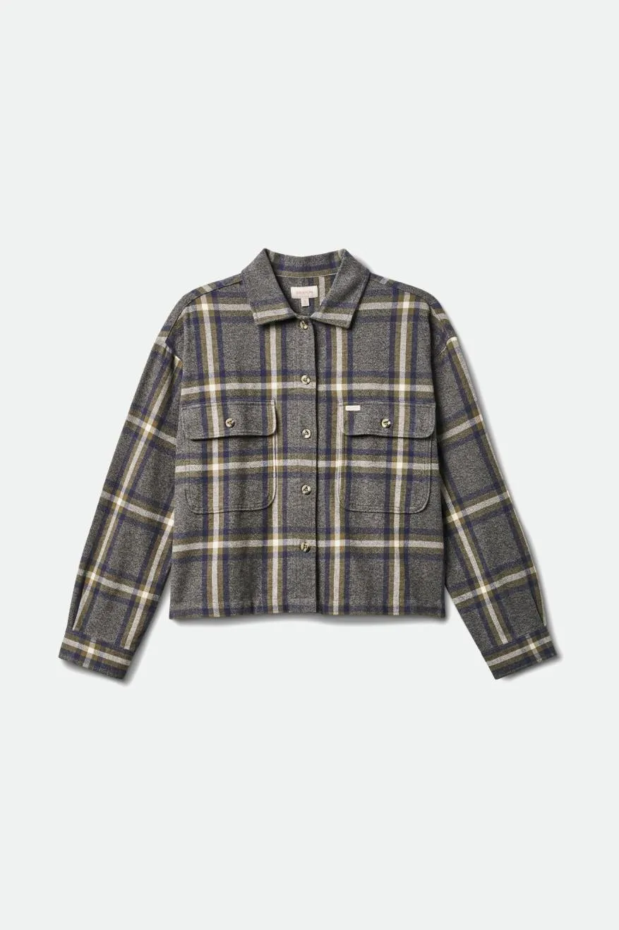 Bowery Women's L/S Flannel - Washed Navy