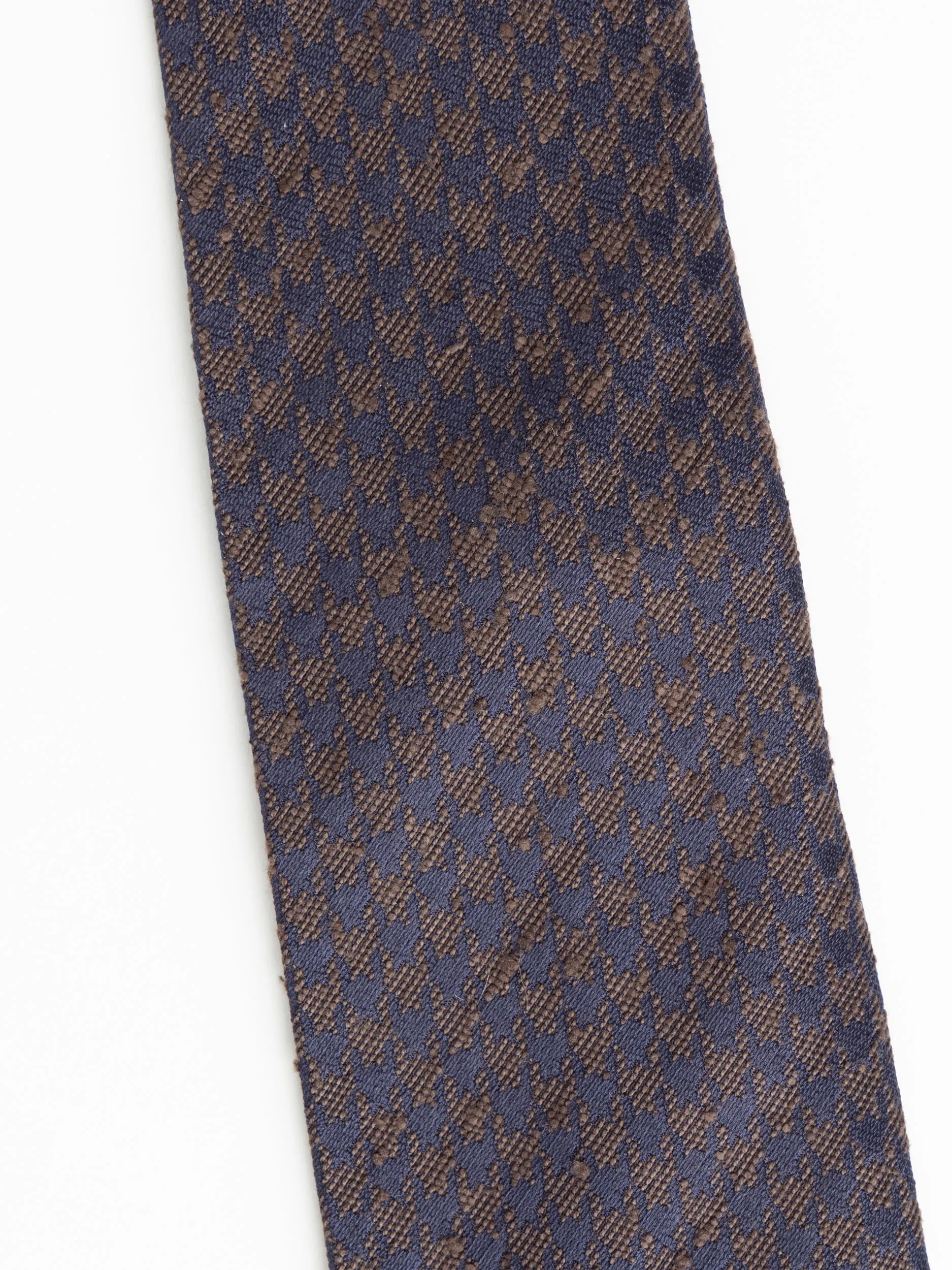 Brown/Purple Houndstooth Tie