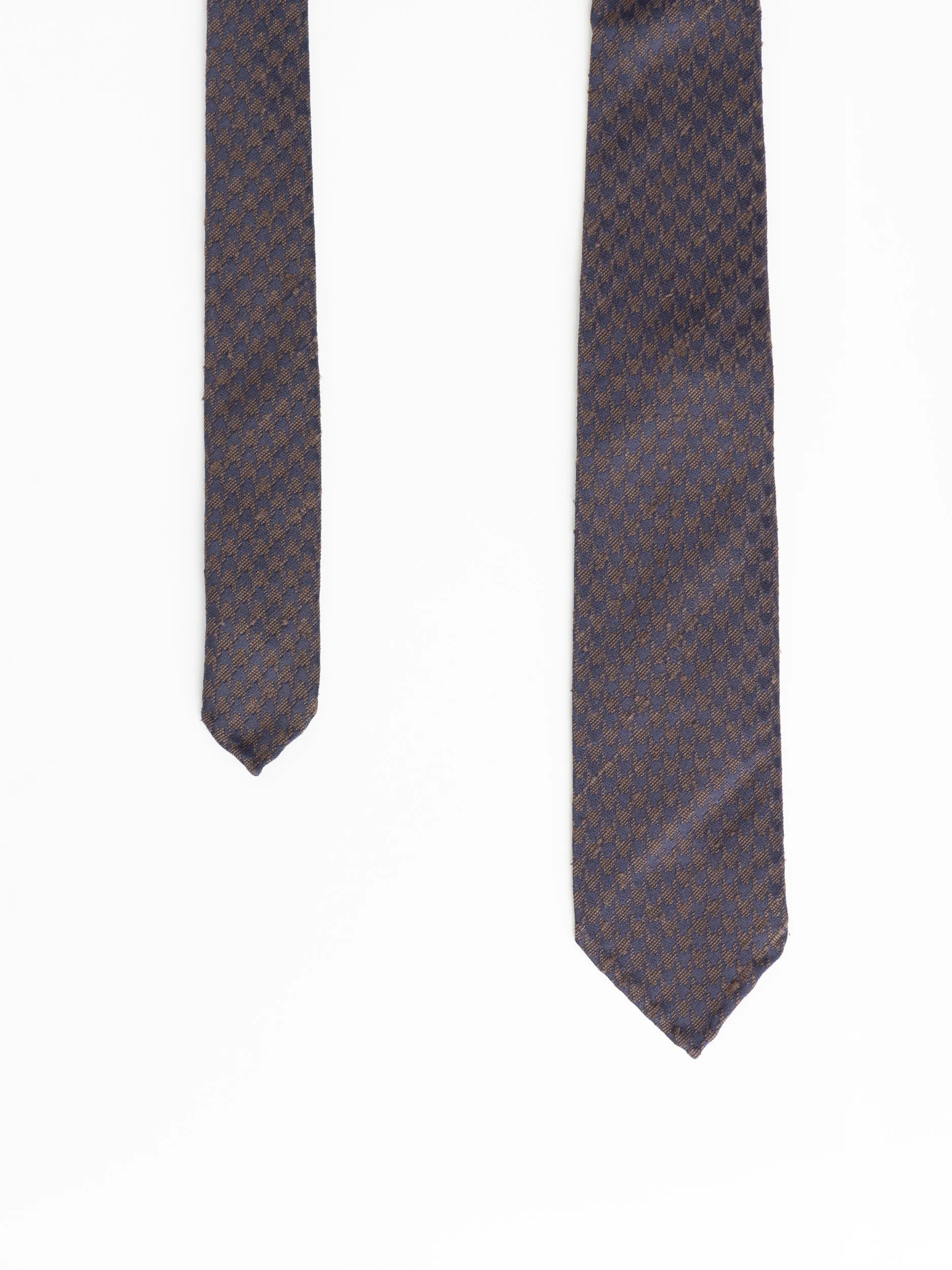 Brown/Purple Houndstooth Tie