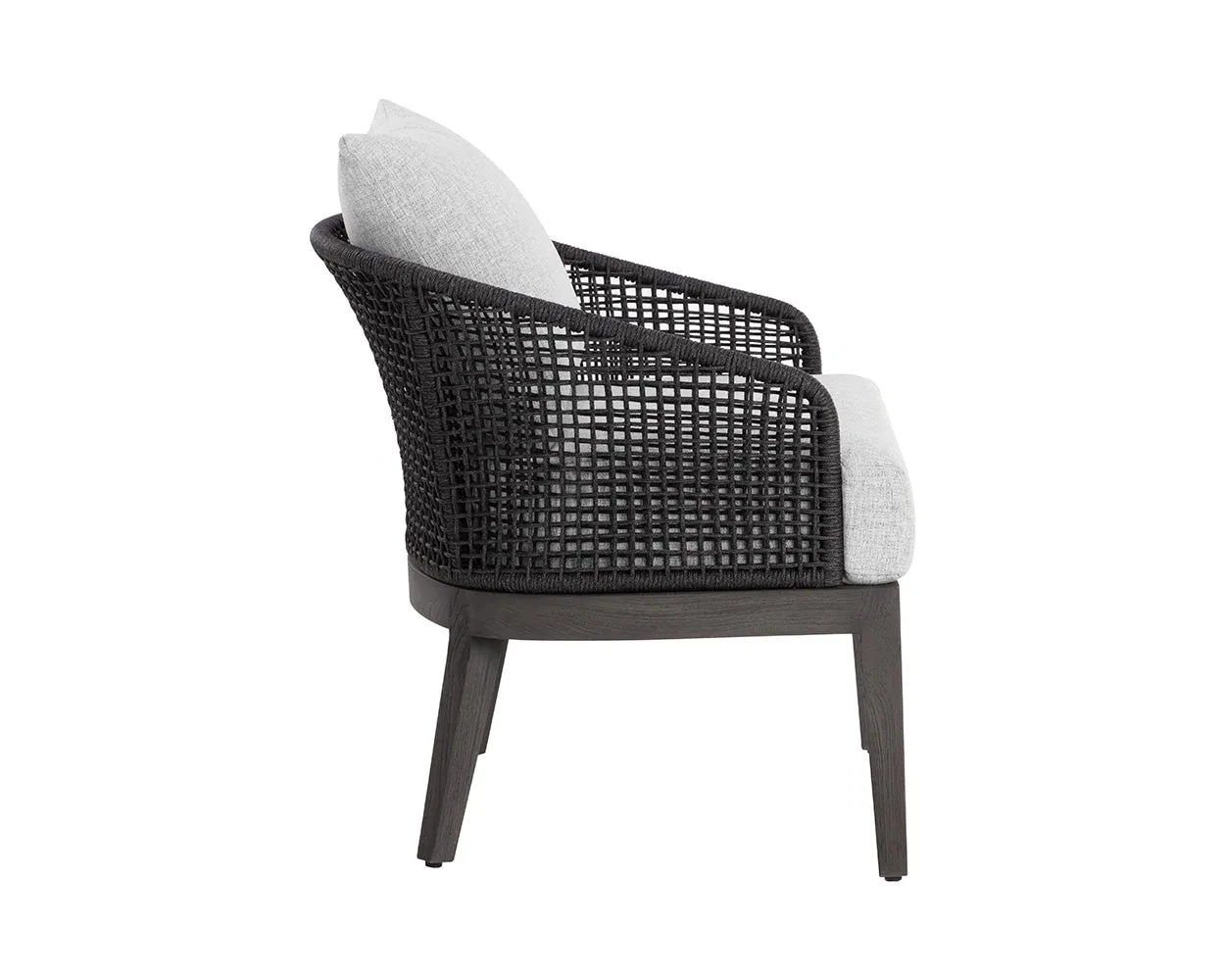 Capri Lounge Chair - Smoke Grey