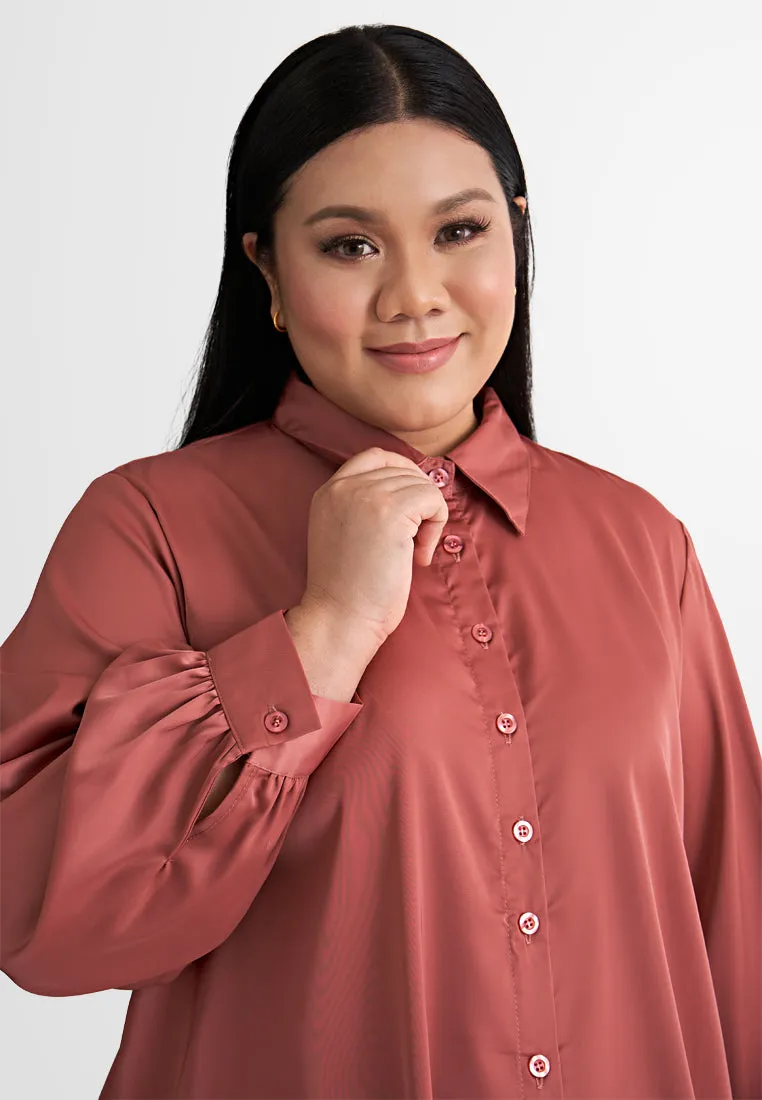 Clarice Glow Satin Shirt