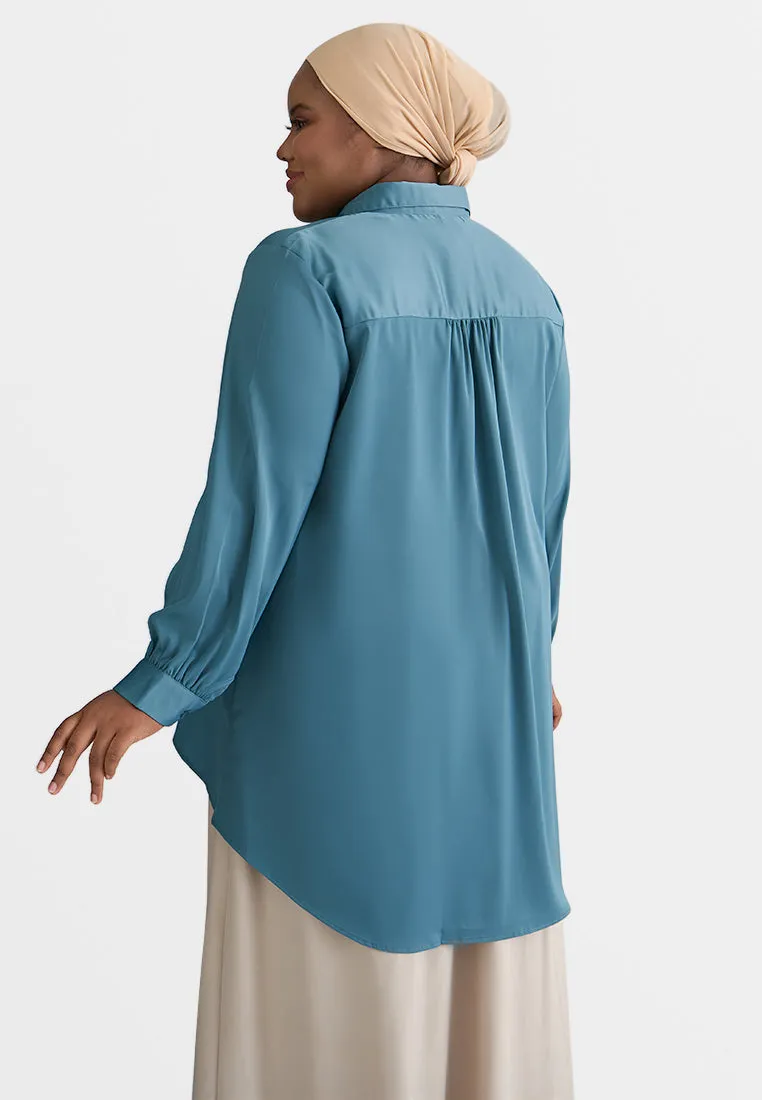 Clarice Glow Satin Shirt