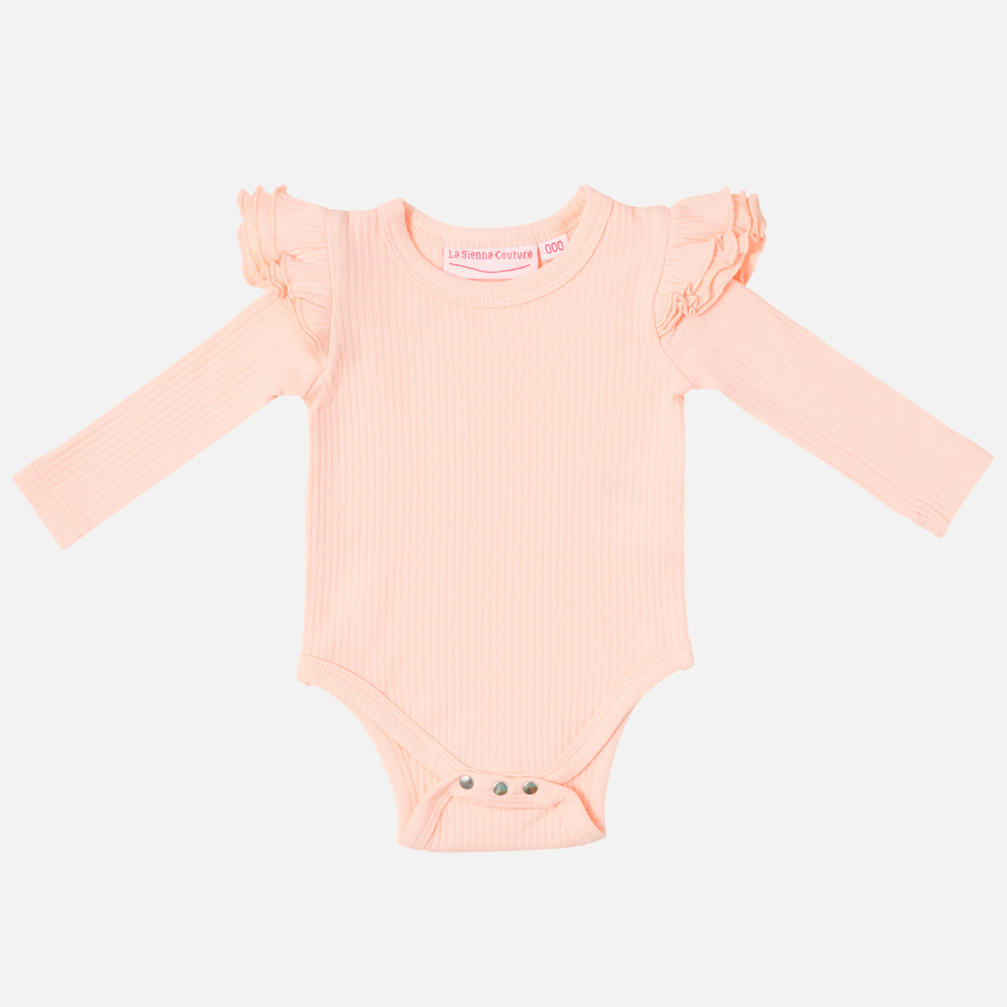 Cozy Long Sleeve Flutter - Peach Dust