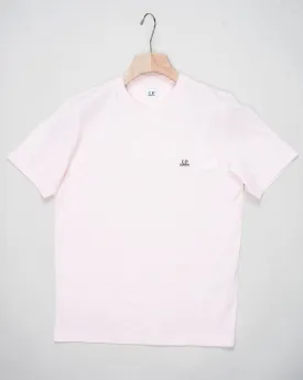 C.P. Company 30/1 Jersey Embroidered Logo T-Shirt / Heavenly Pink