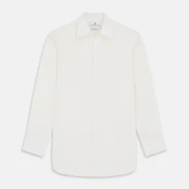 Cream Silk Whitby Shirt