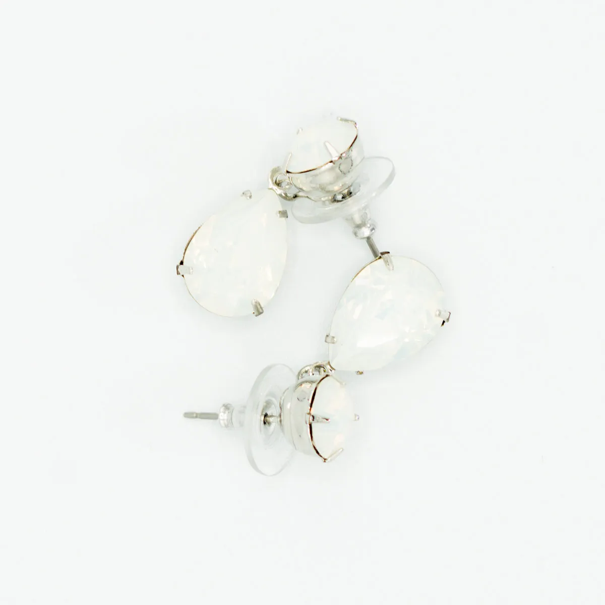 Dangling Pear Swarovski Crystal Drop Earring