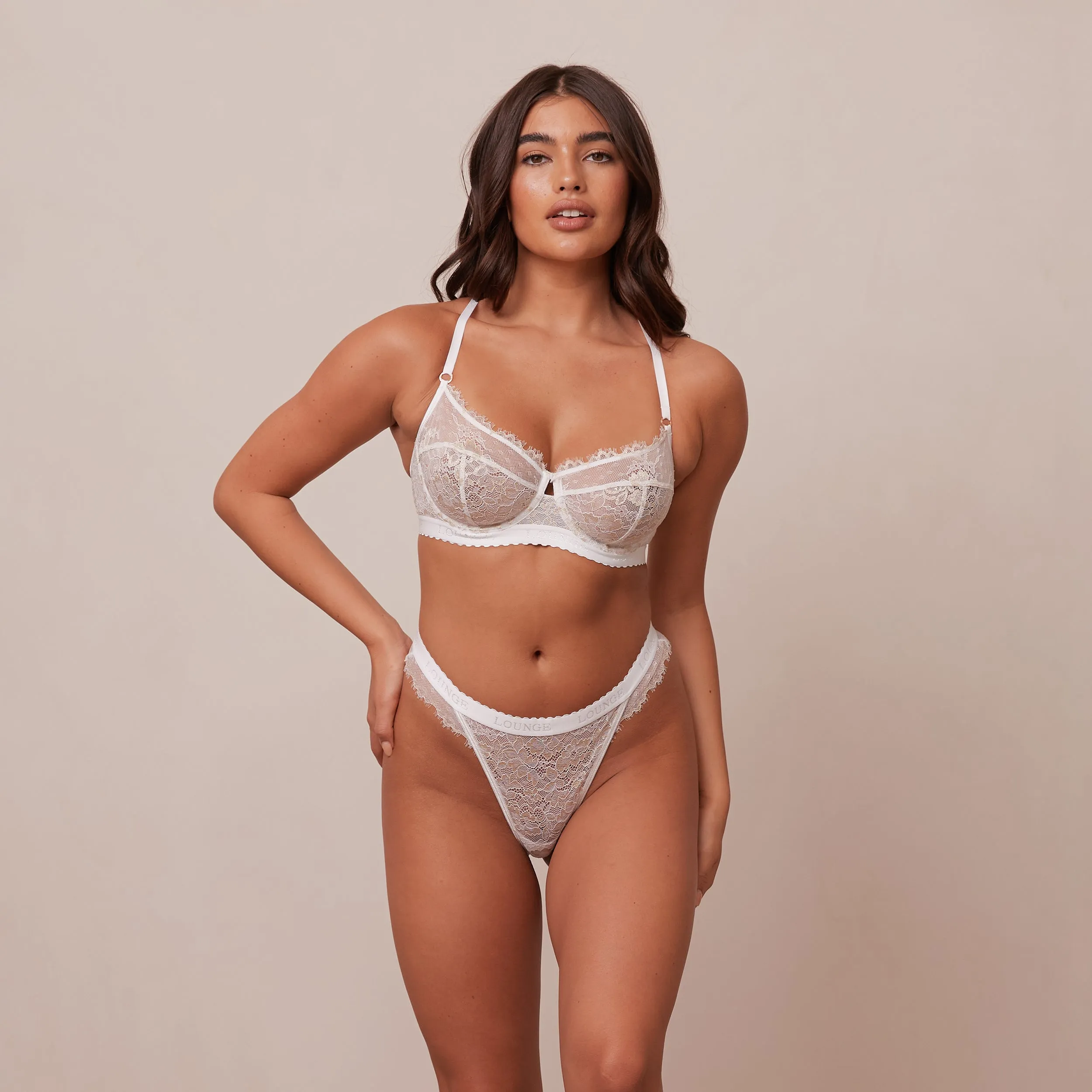 Desire Balcony Bra  - White