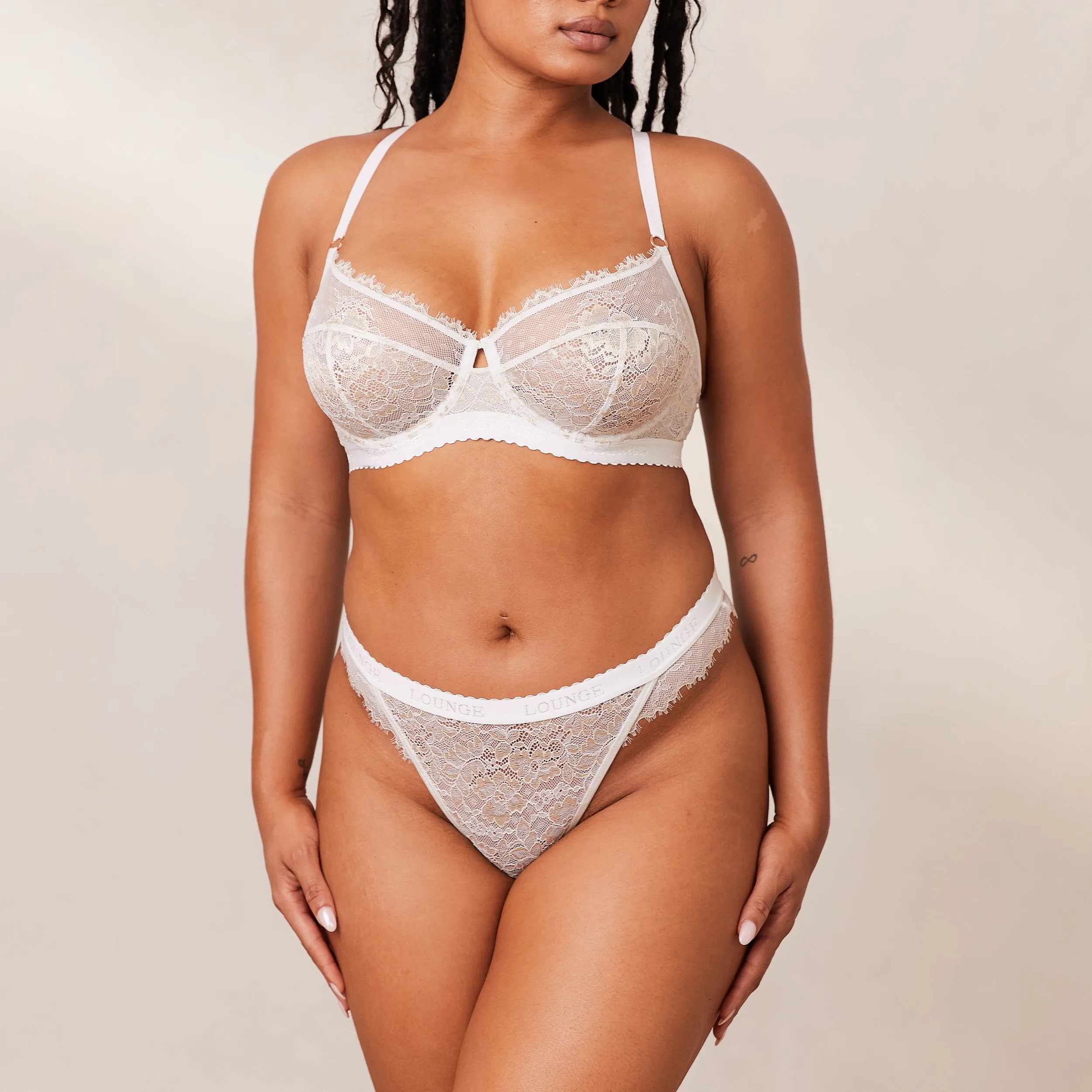 Desire Balcony Bra  - White