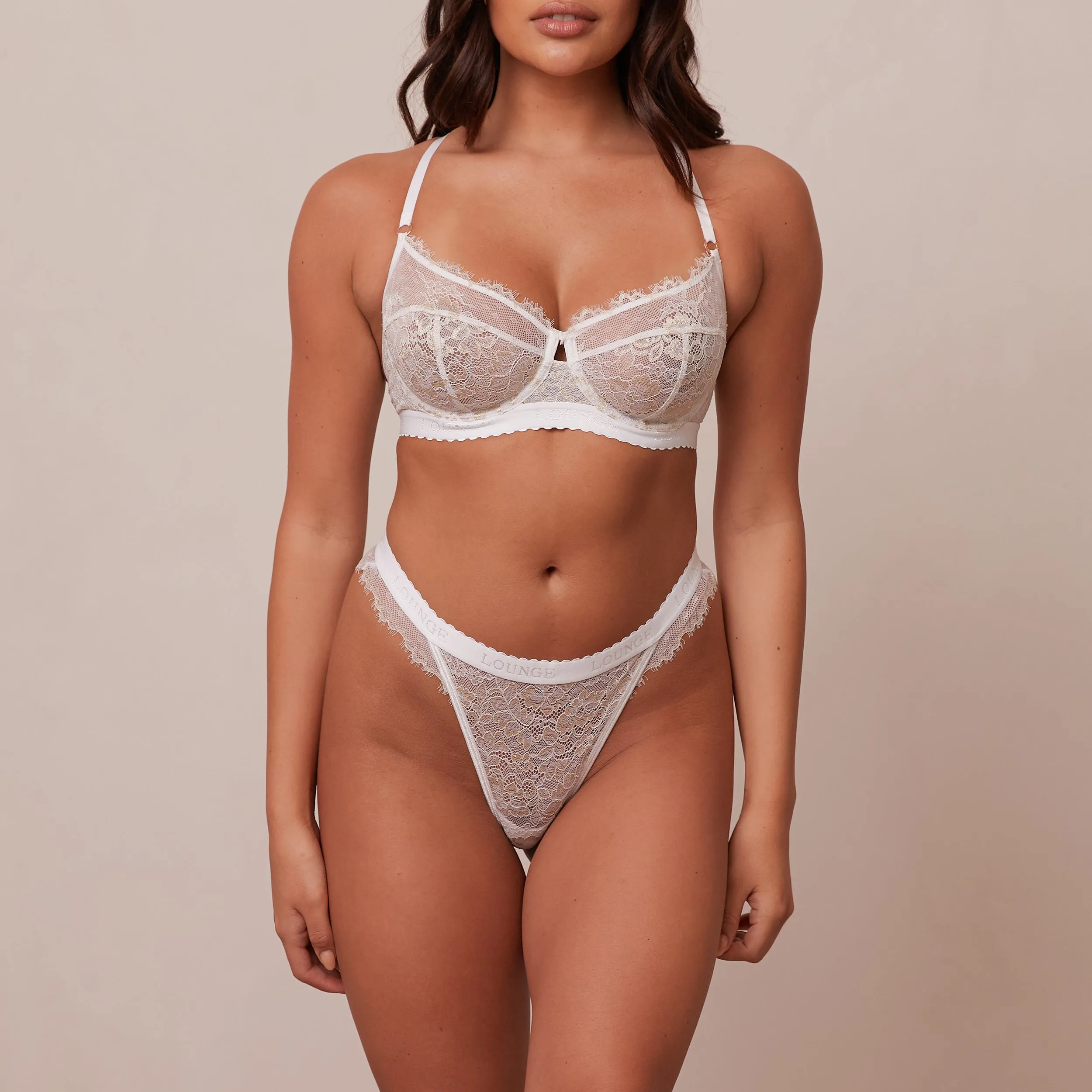 Desire Balcony Bra  - White