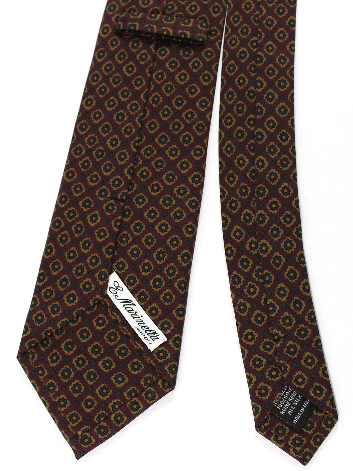 E. Marinella Tie Dark Navy Geometric