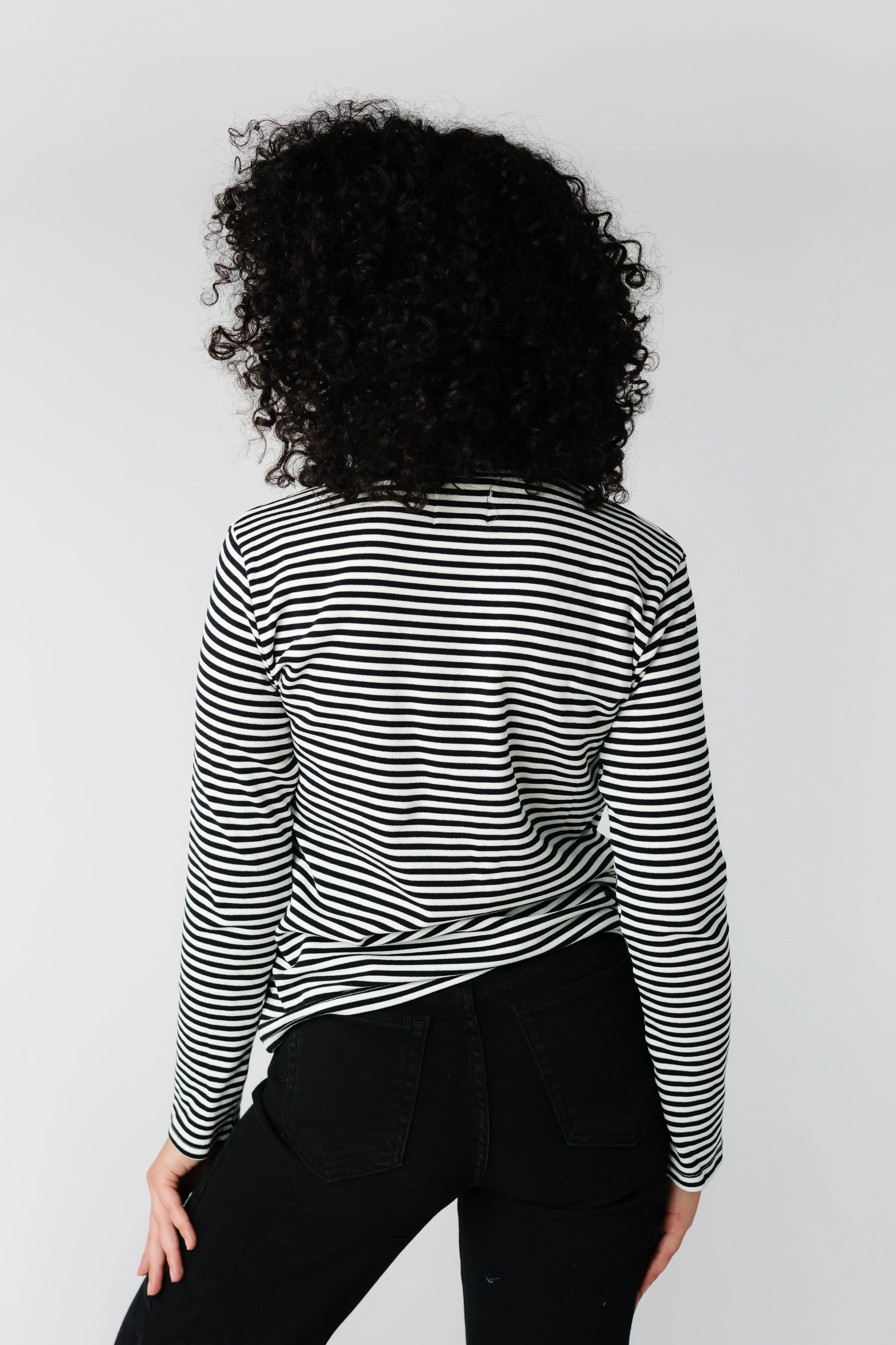 Easy Does It Striped Long Sleeve Top