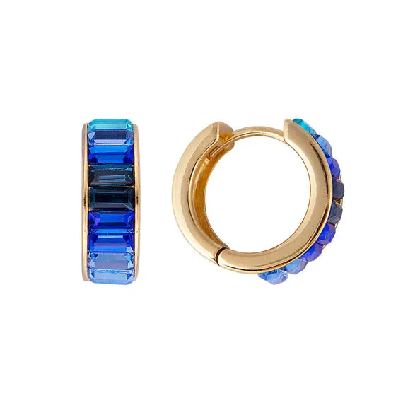 Fairley Blue Ombre Midi Hoops