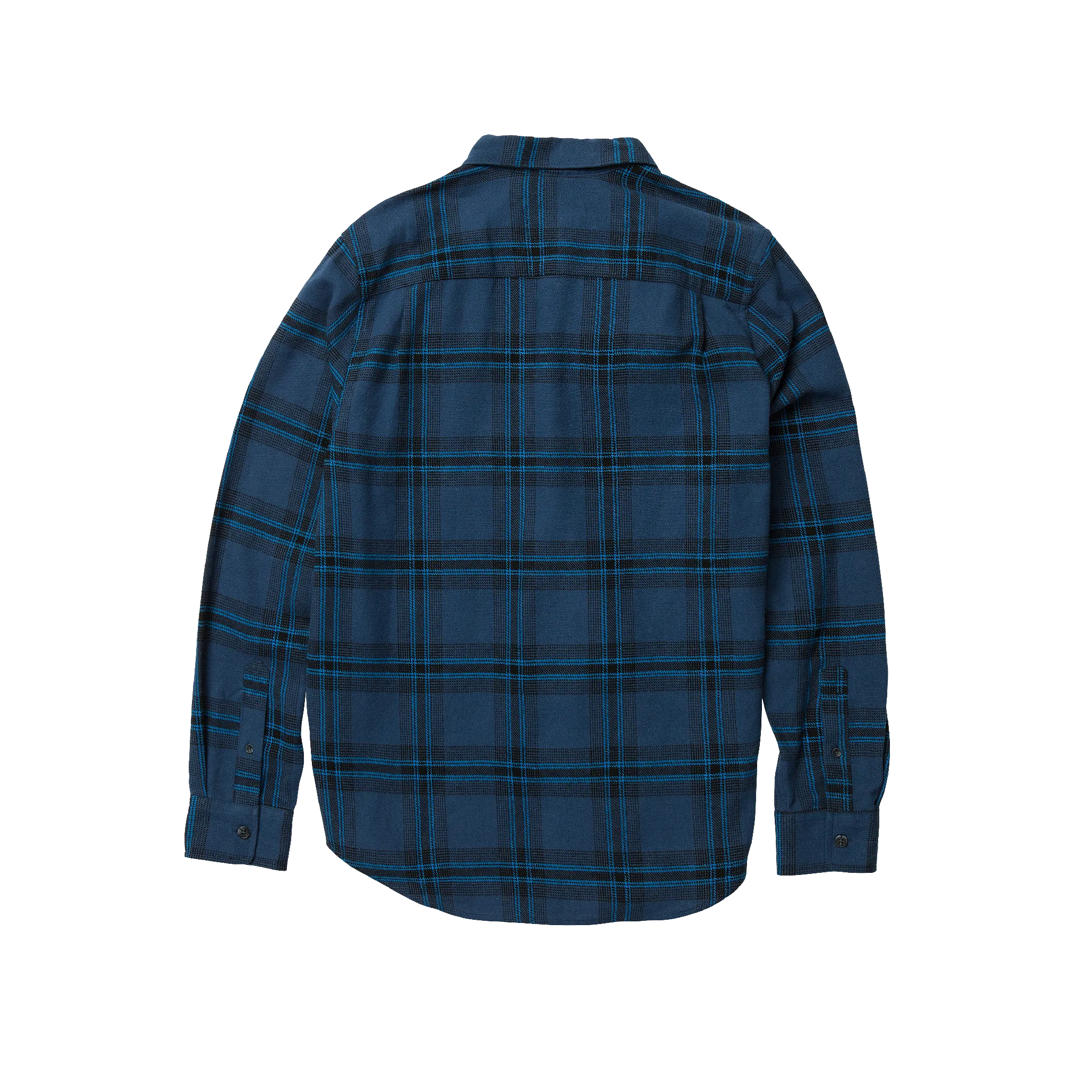 Fire Pit Long Sleeve Flannel Shirt - Dark Navy