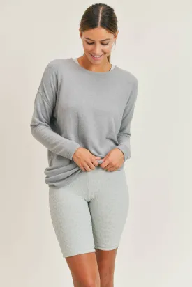 Fuzzy Long-Sleeve Top