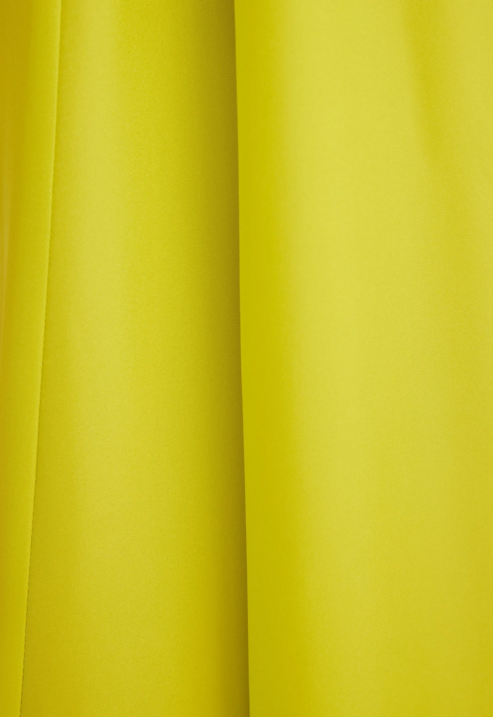 Godard Silk Dress - Acid Yellow