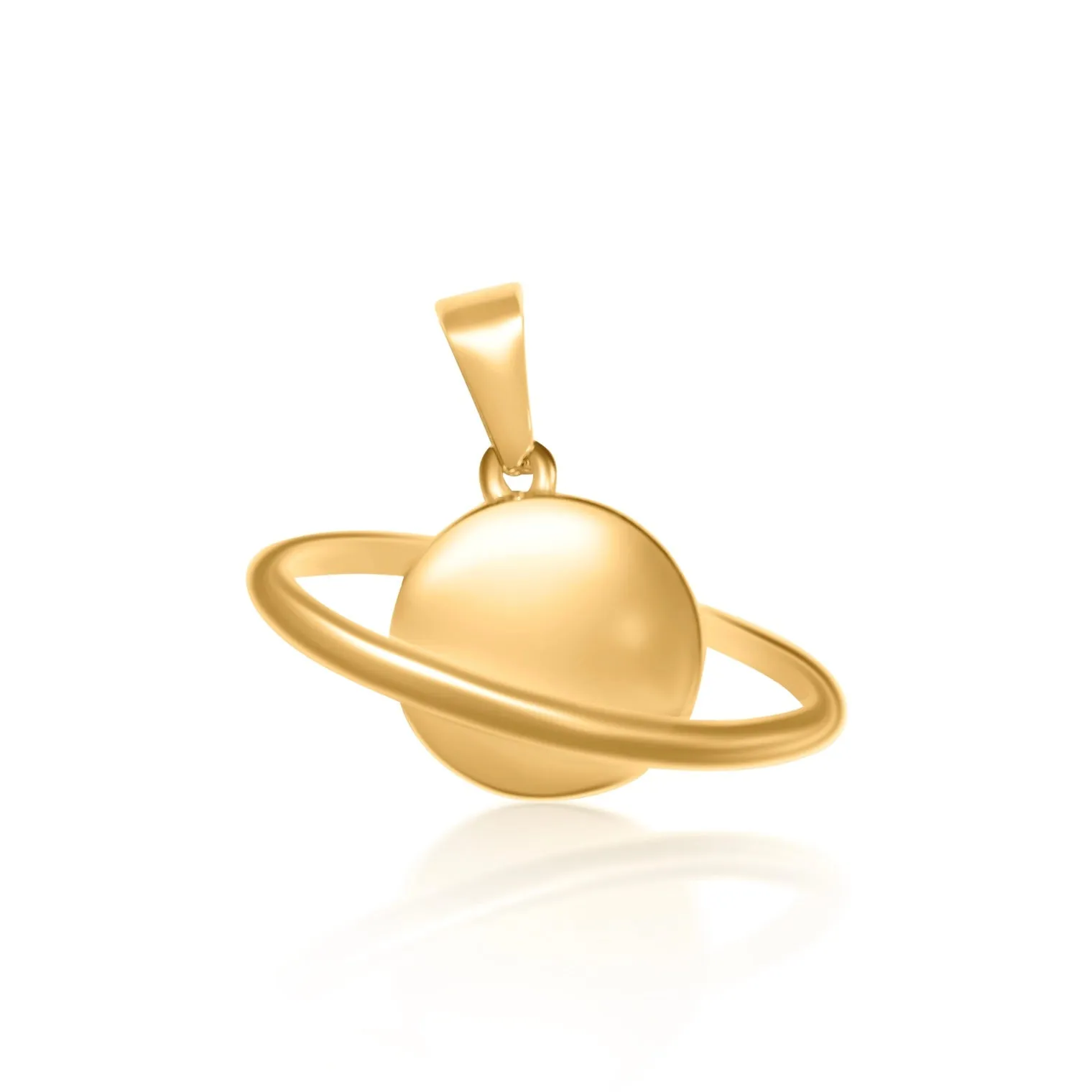 Gold Saturn Charm