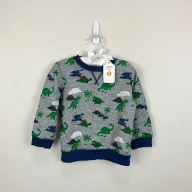 Gymboree Heather Gray Dino Pullover 18-24 Months NWT