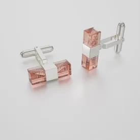 Hoi An Cufflinks - Coral Pink