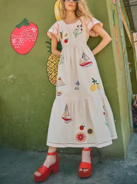 Hunter Bell Marley Dress Summer Embroidery