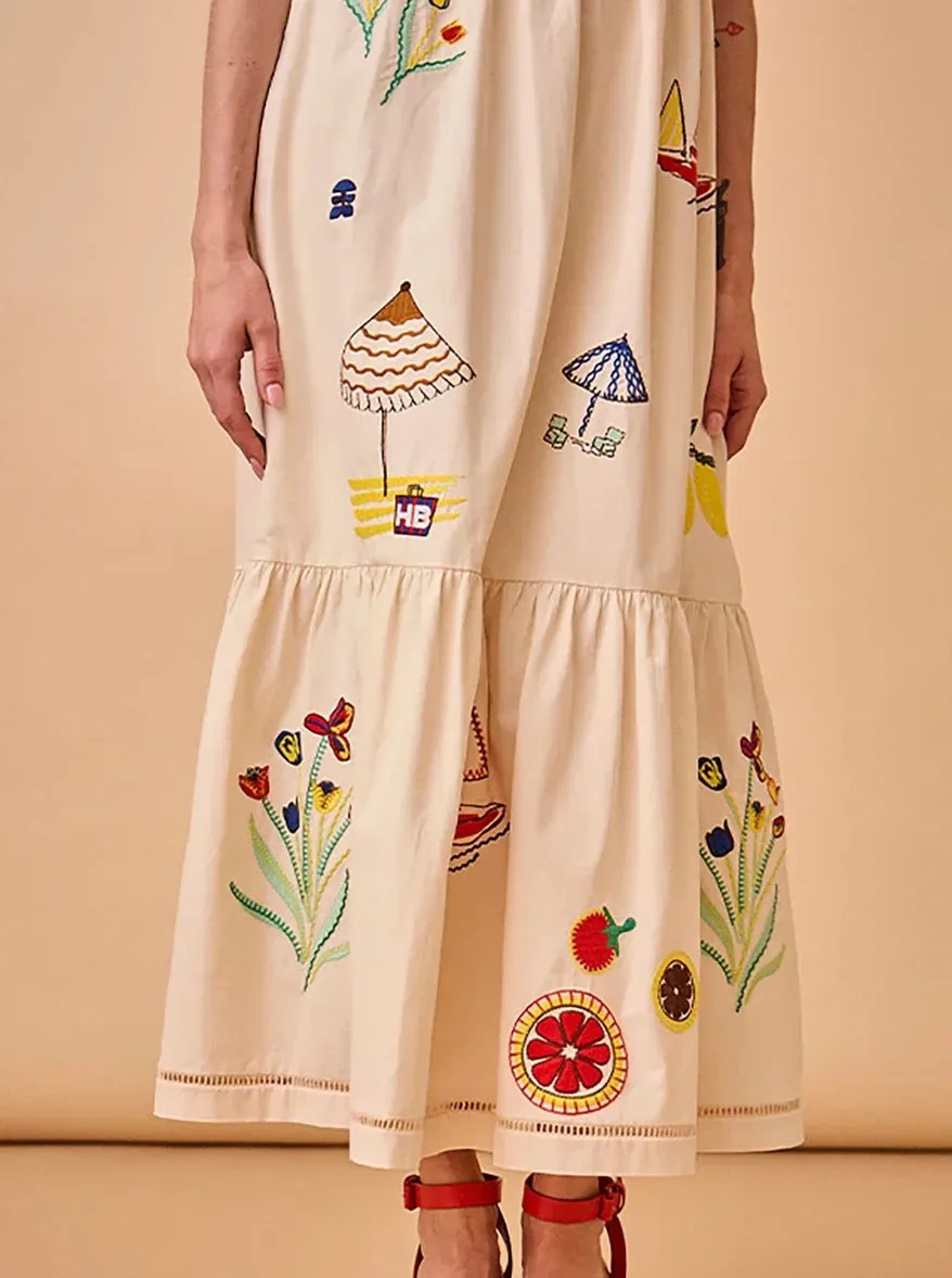 Hunter Bell Marley Dress Summer Embroidery