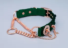 Hunter Green Luxury Martingale Collar