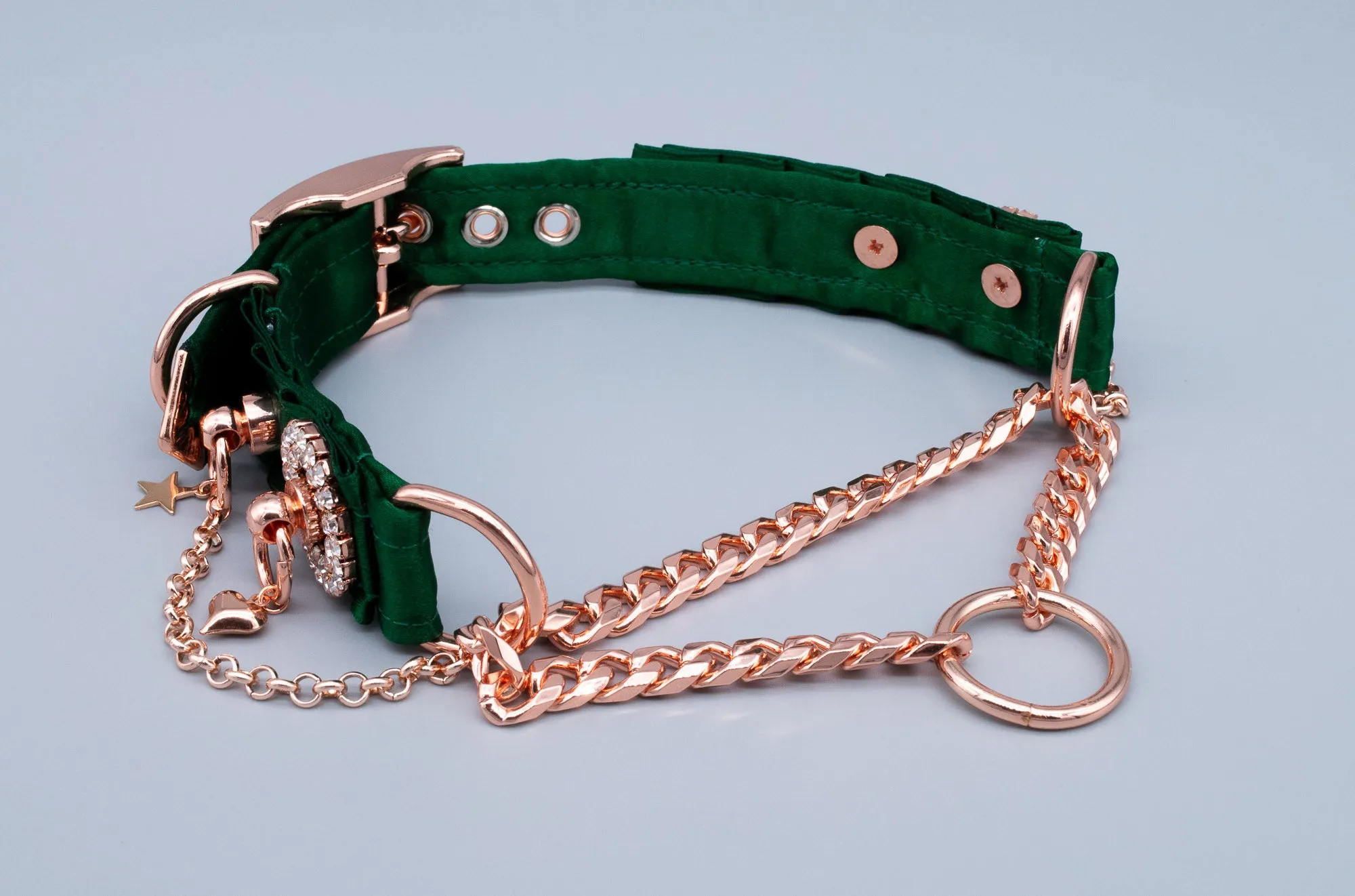 Hunter Green Luxury Martingale Collar