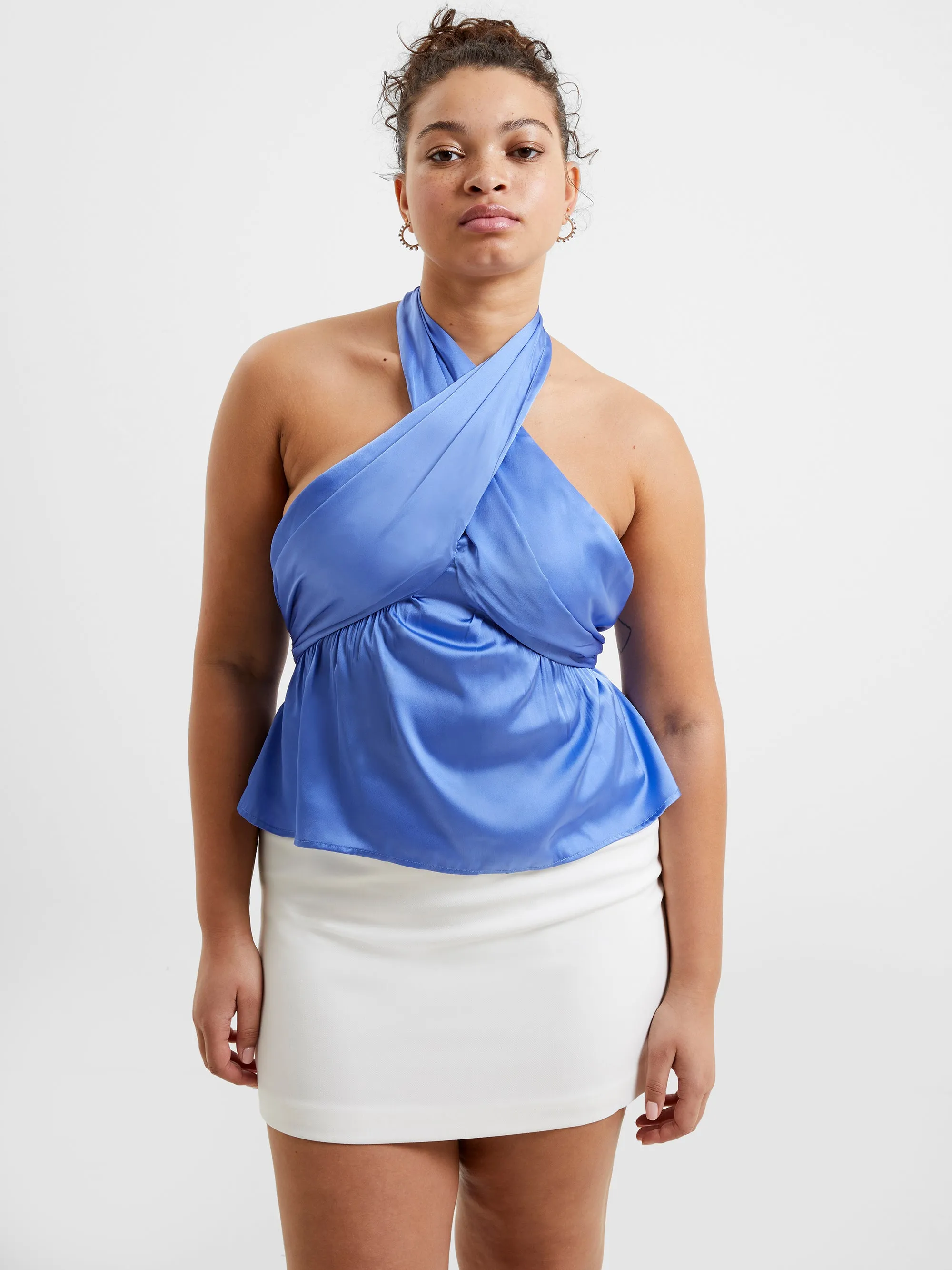 Inu Satin Crossneck Top