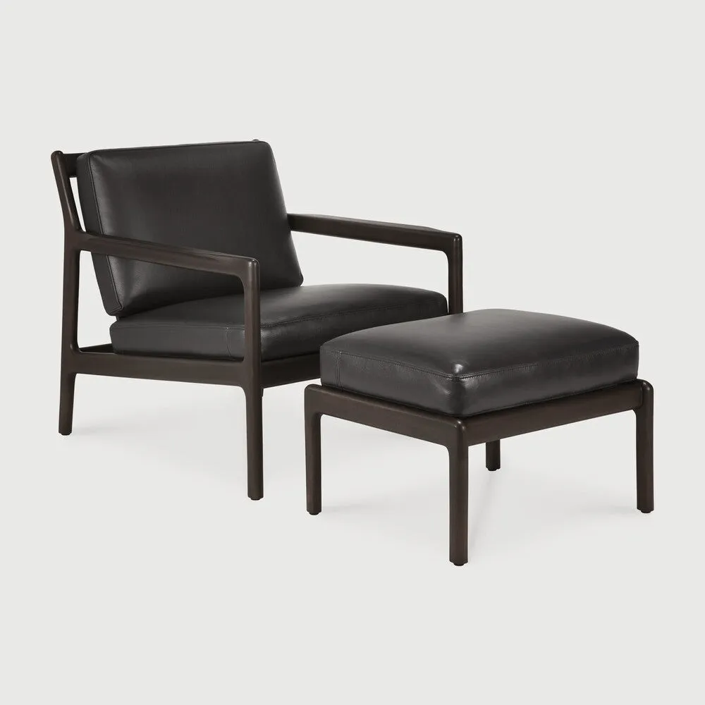 Jack Lounge Chair - Black Leather