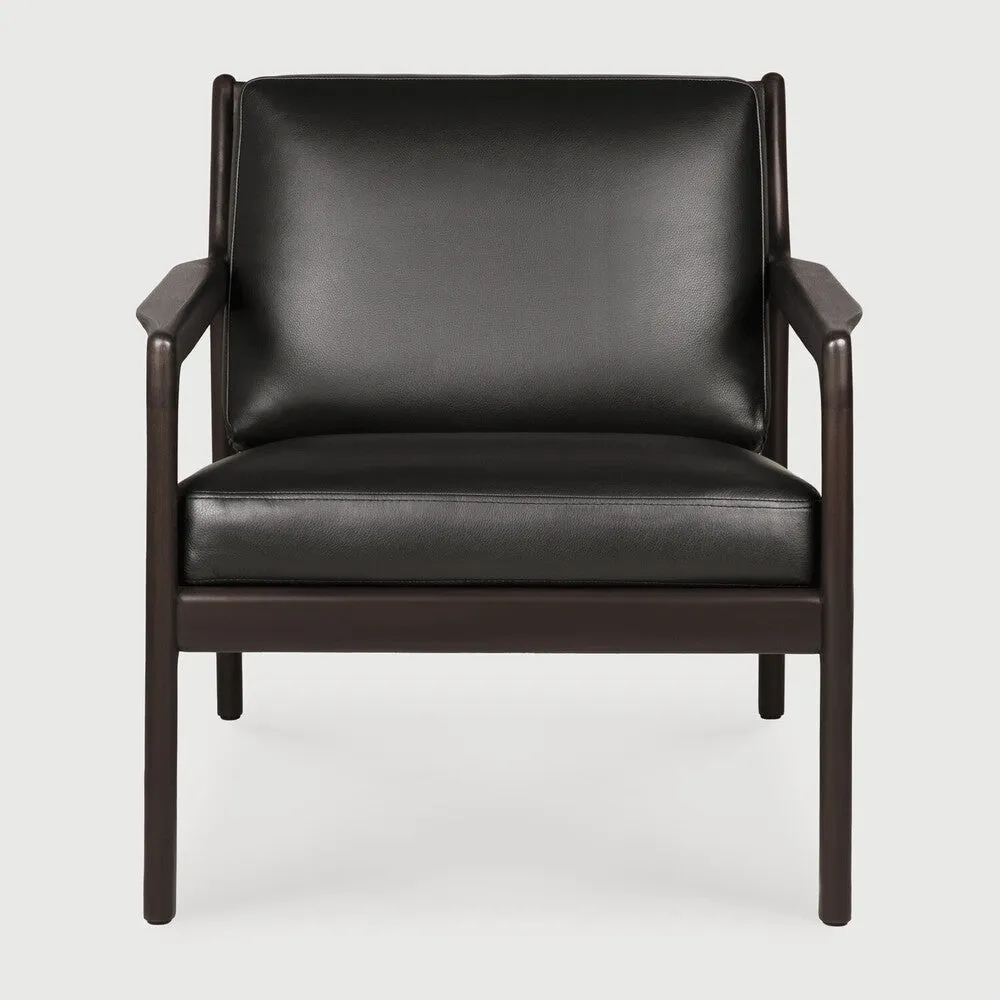 Jack Lounge Chair - Black Leather