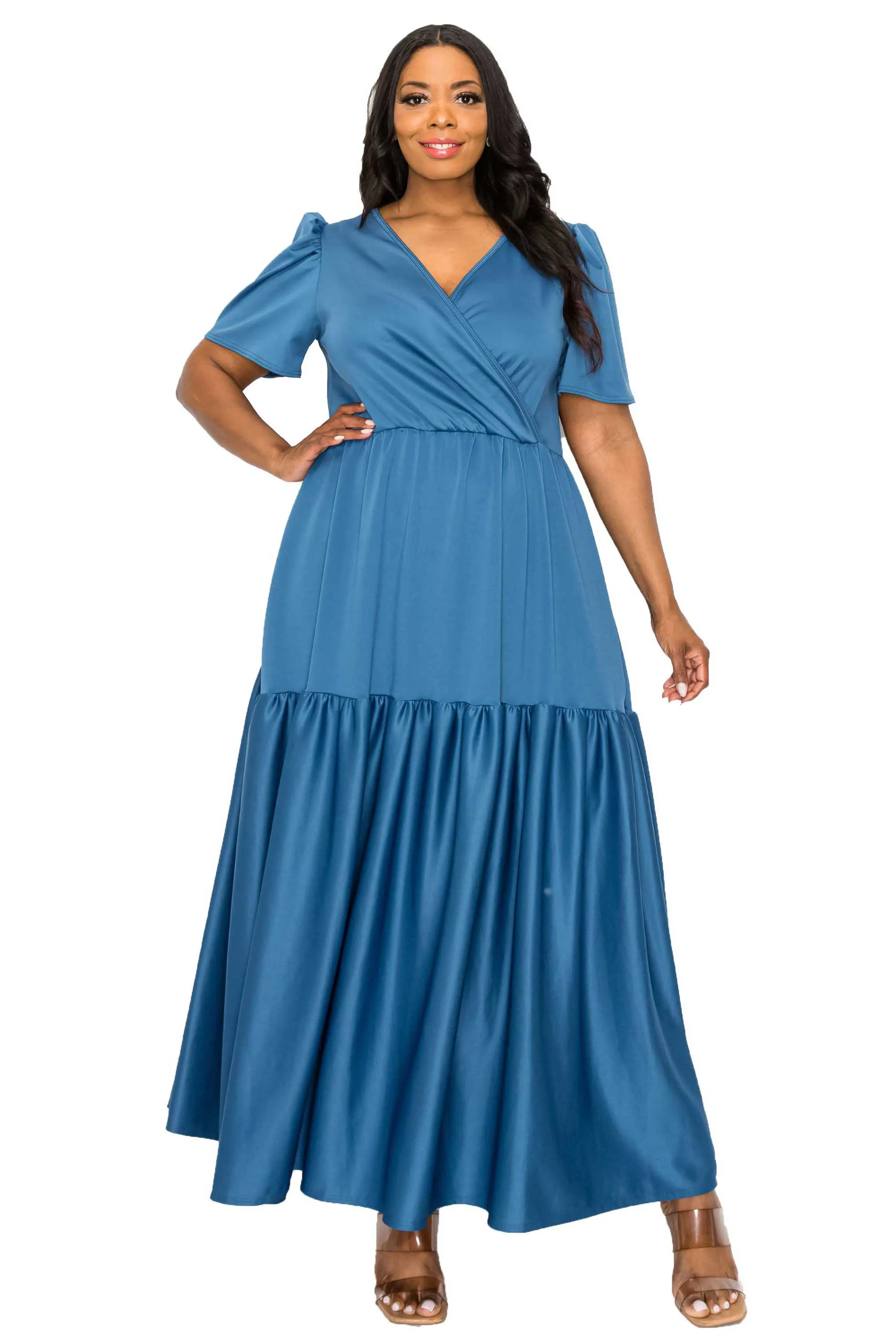 Joli Surplice Neck Dress