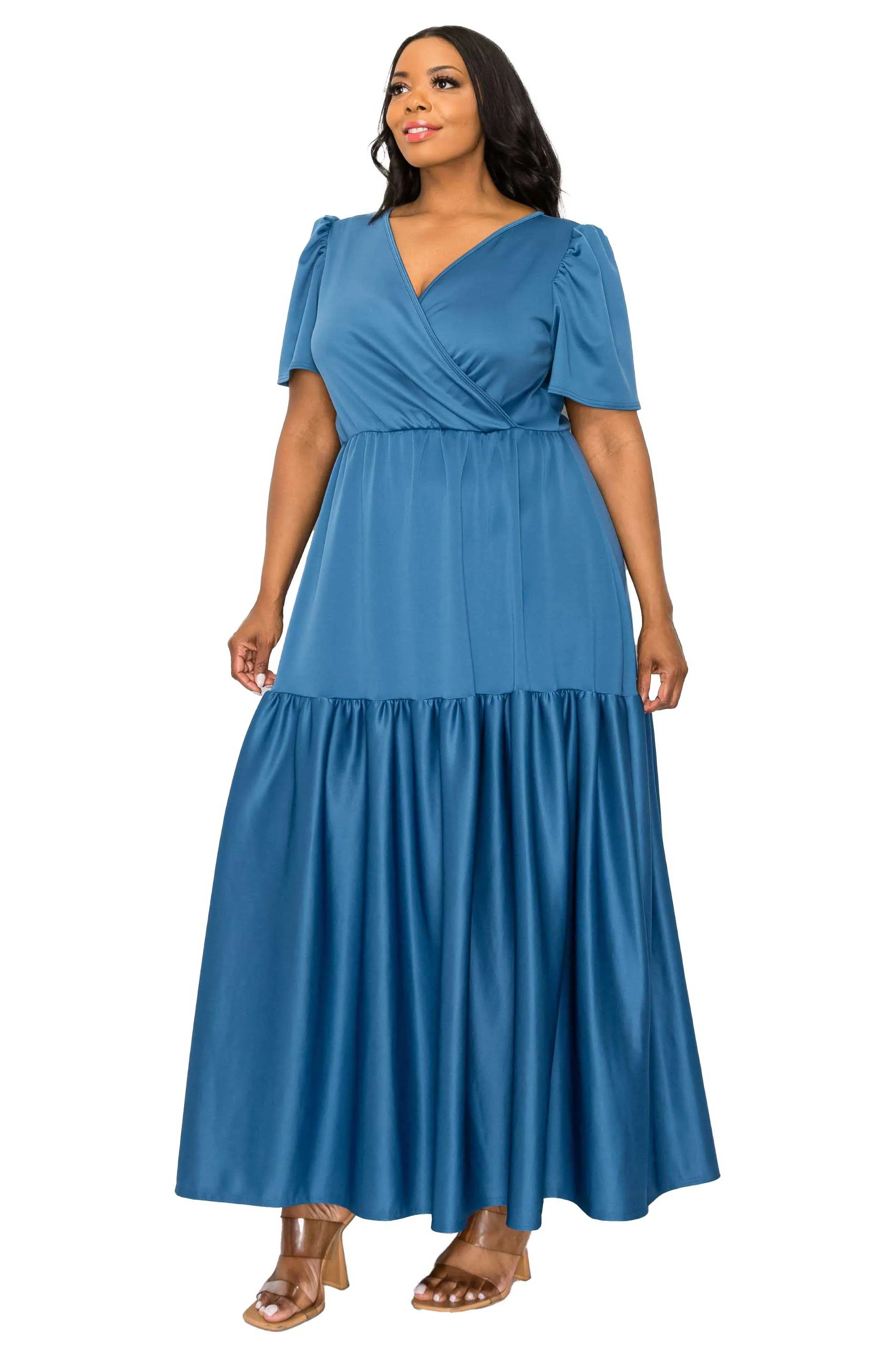 Joli Surplice Neck Dress