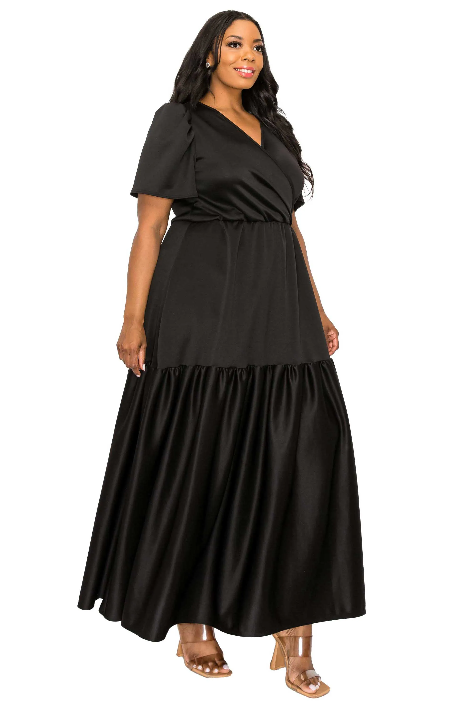 Joli Surplice Neck Dress