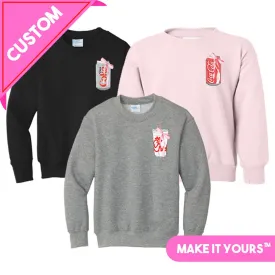 Kids Make It Yours™ 'Bow Beverages' Crewneck Sweatshirt