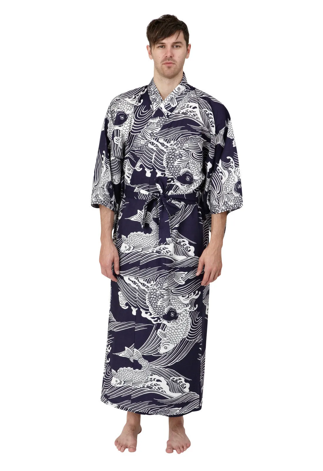 Koi Long Cotton Kimono