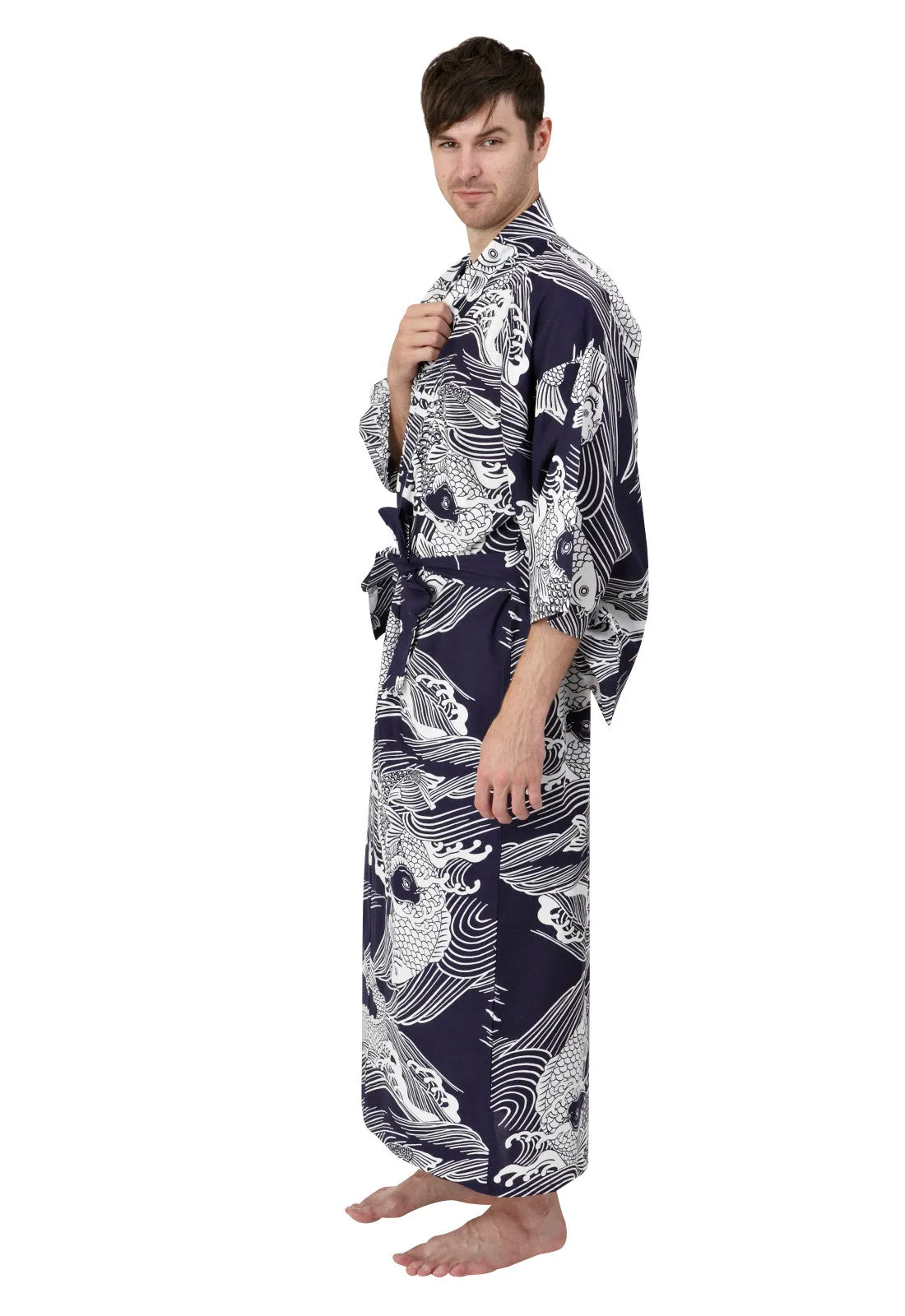 Koi Long Cotton Kimono